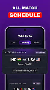 All Match Schedule Screen