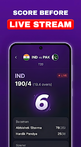 Score Before Live Stream Screen
